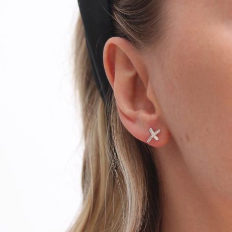 Hearts & Kiss Stud Earrings