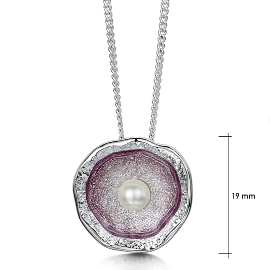 Lunar Pearl Pendant Necklace