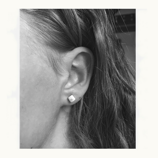 Square Diamond Studs