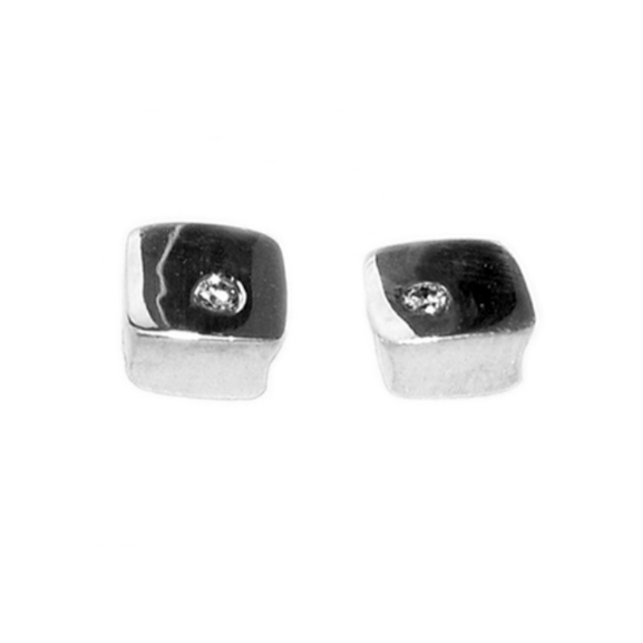Square Diamond Studs