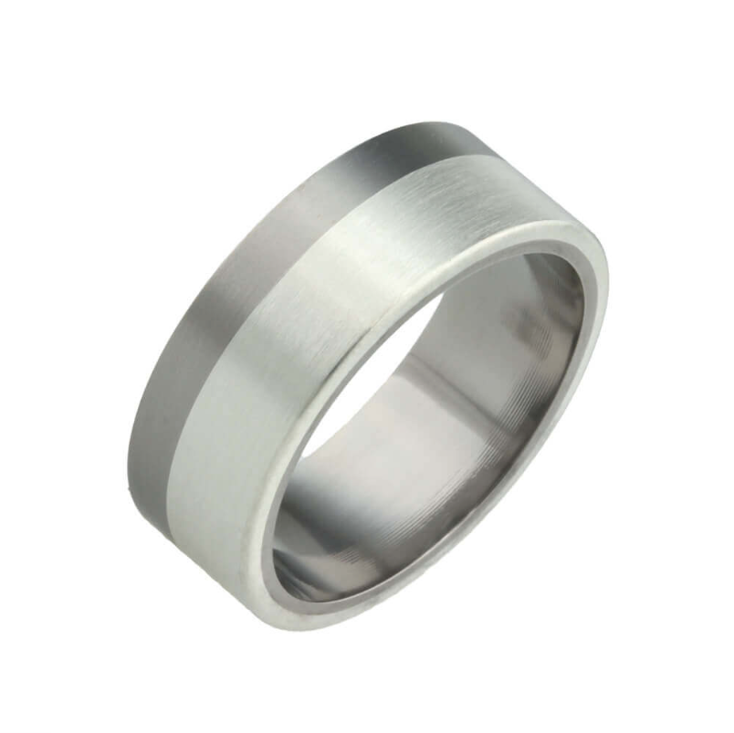 Two Tone Titanium Band