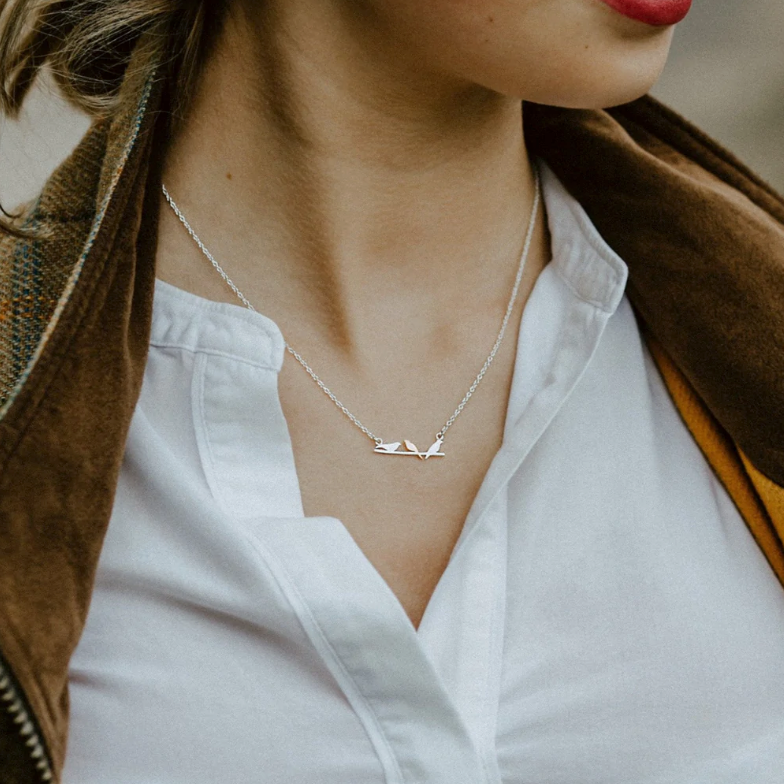 Bird on a Wire Necklace
