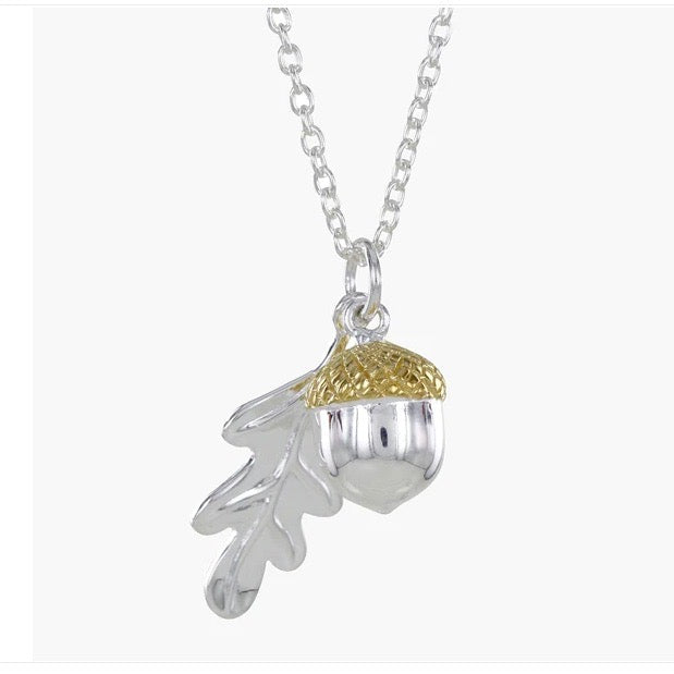 Oak Leaf and Acorn Necklace