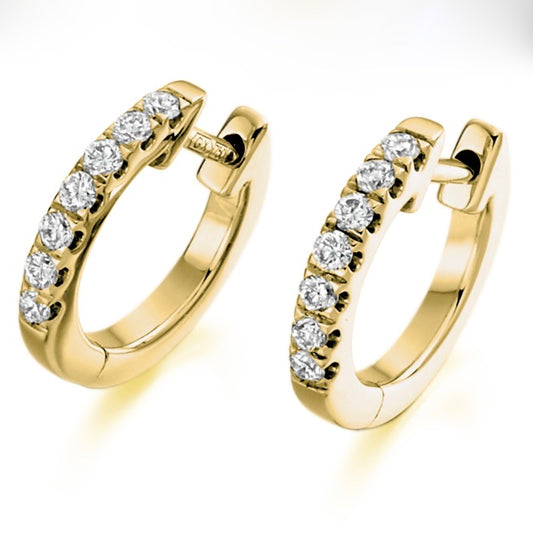 Diamond Hoop Earrings