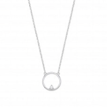 Circle CZ Pendant