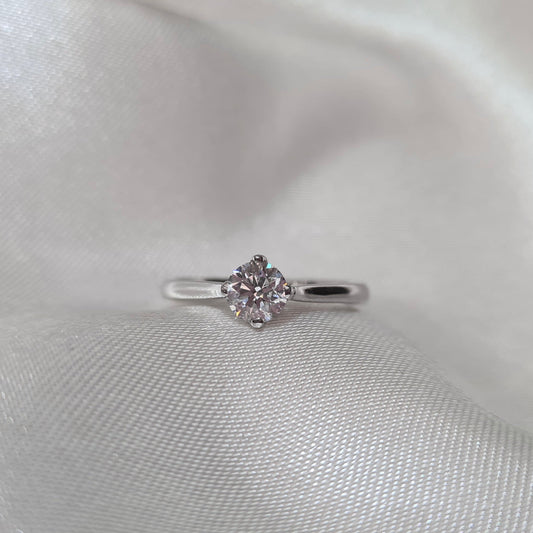 Platinum Solitaire Diamond Ring