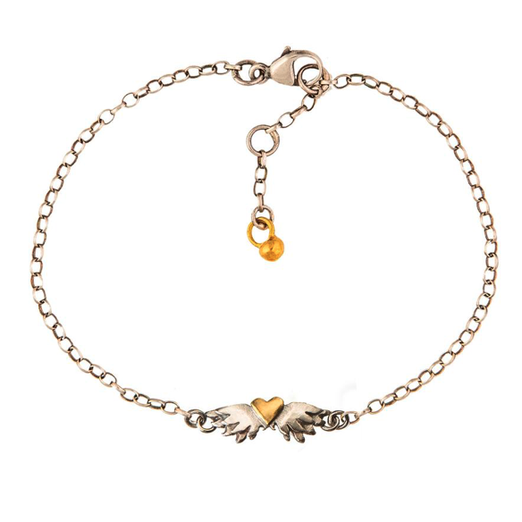 Classic Winged Heart Bracelet