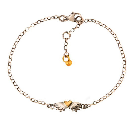 Classic Winged Heart Bracelet