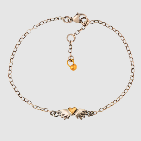 Classic Winged Heart Bracelet