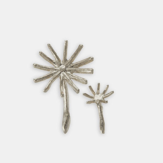 Asymmetric Dandelion Fluff Earrings