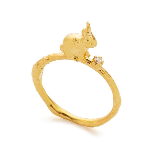 Bunny Diamond Ring