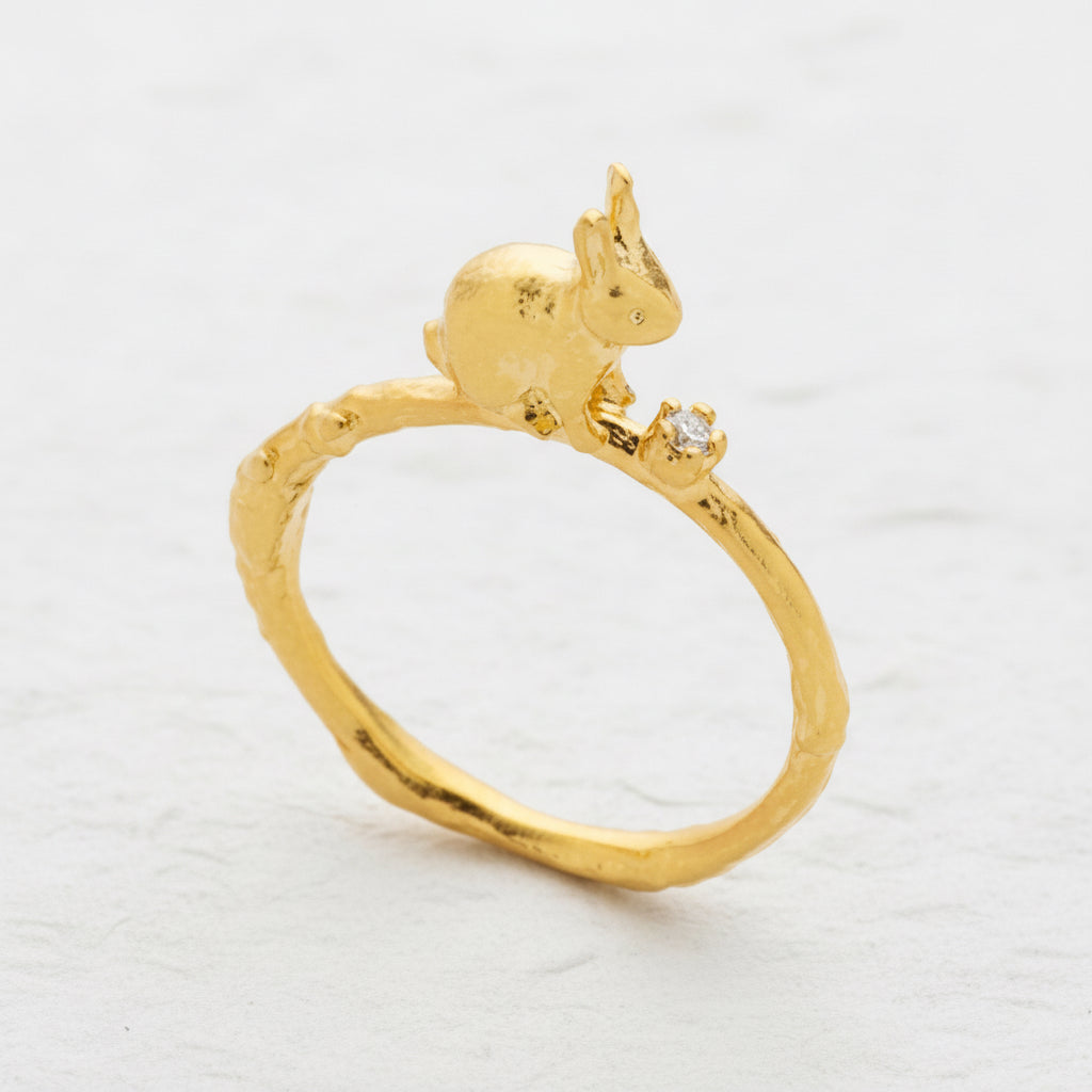 Bunny Diamond Ring
