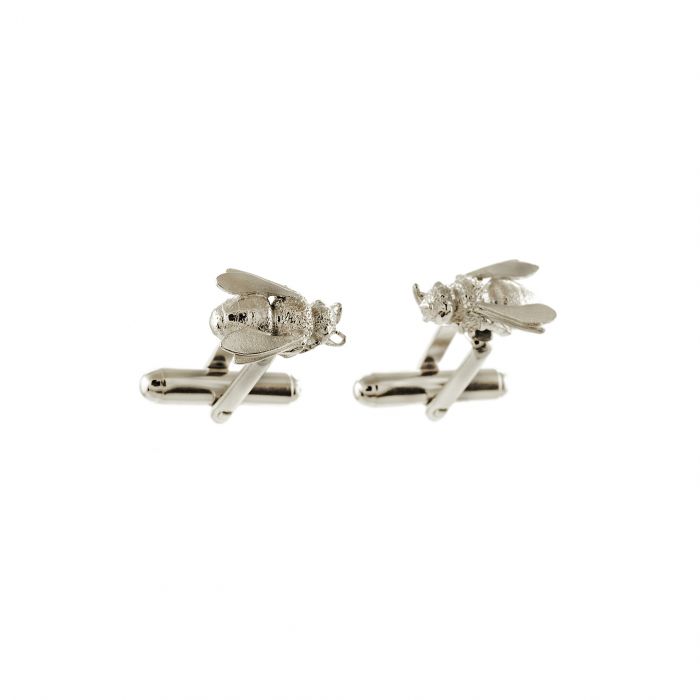 Silver Honeybee Cufflinks