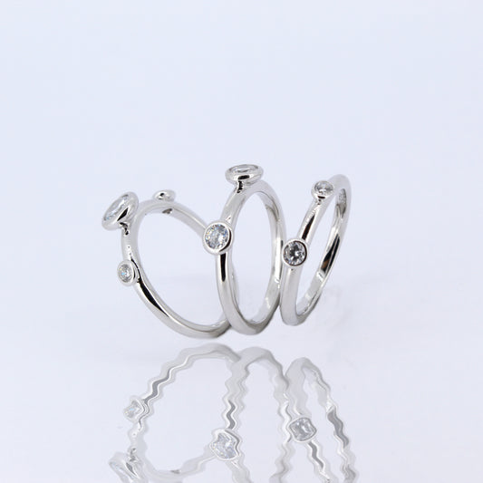 Silver Stacking Rings