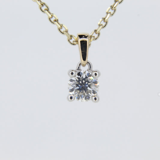 Natural Diamond Solitaire Pendant