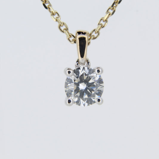 Natural Diamond Solitaire Pendant