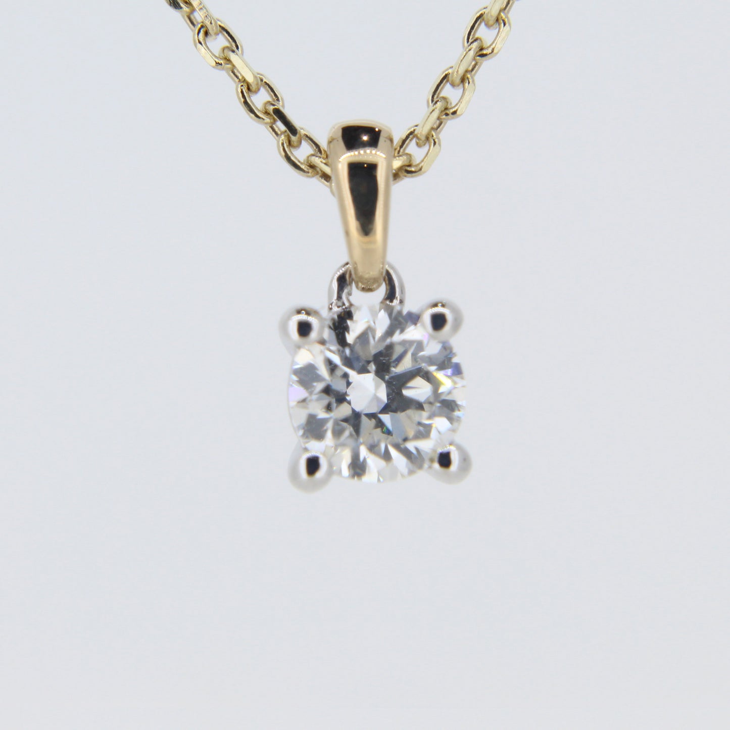 Natural Diamond Solitaire Pendant