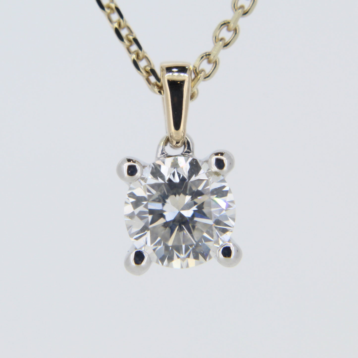 Natural Diamond Solitaire Pendant