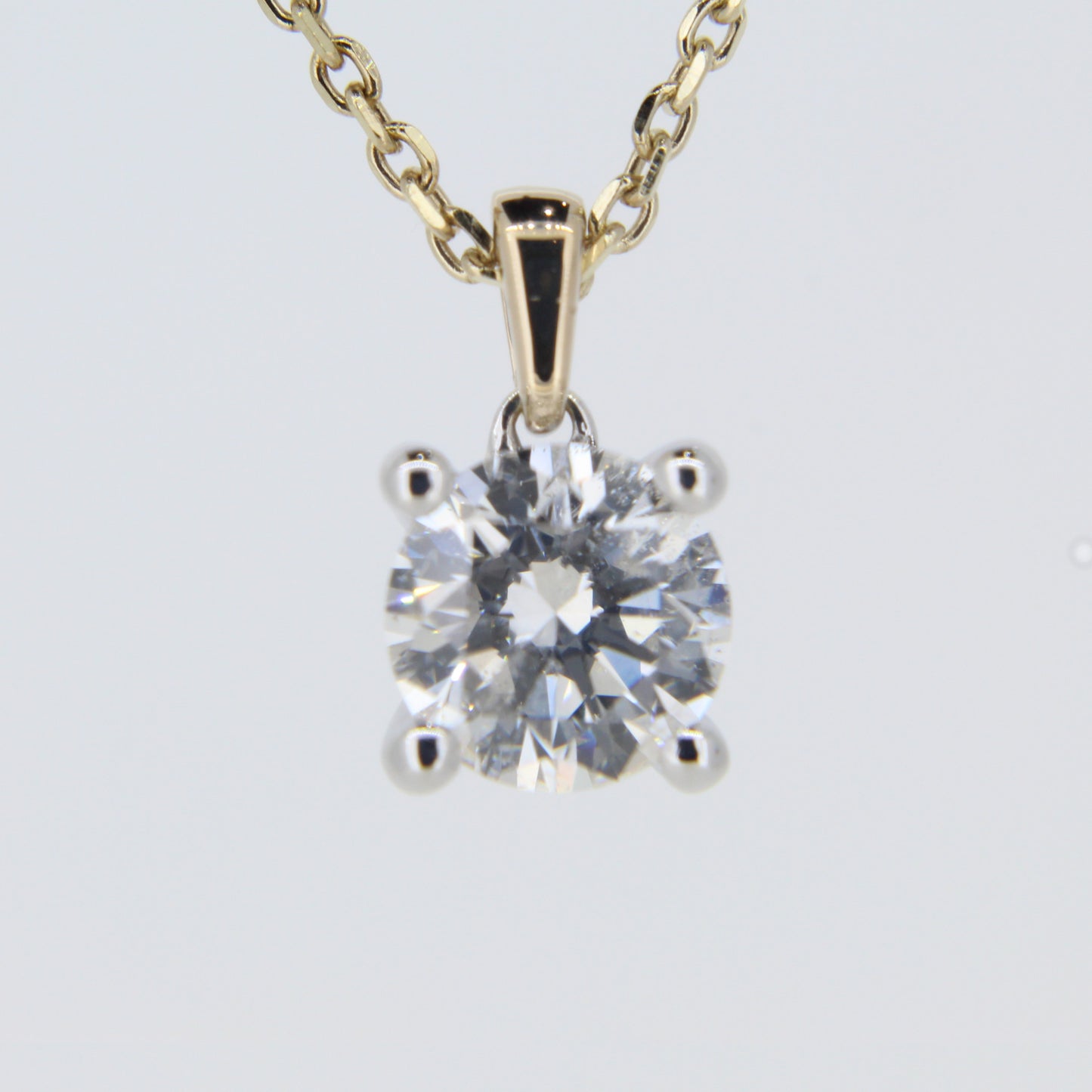 Natural Diamond Solitaire Pendant