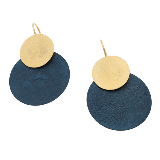 Gold Vermeil Large 'Moon' Drops