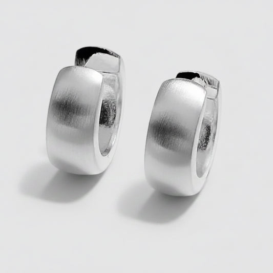16mm Small Huggie Hoops Sterling Silver