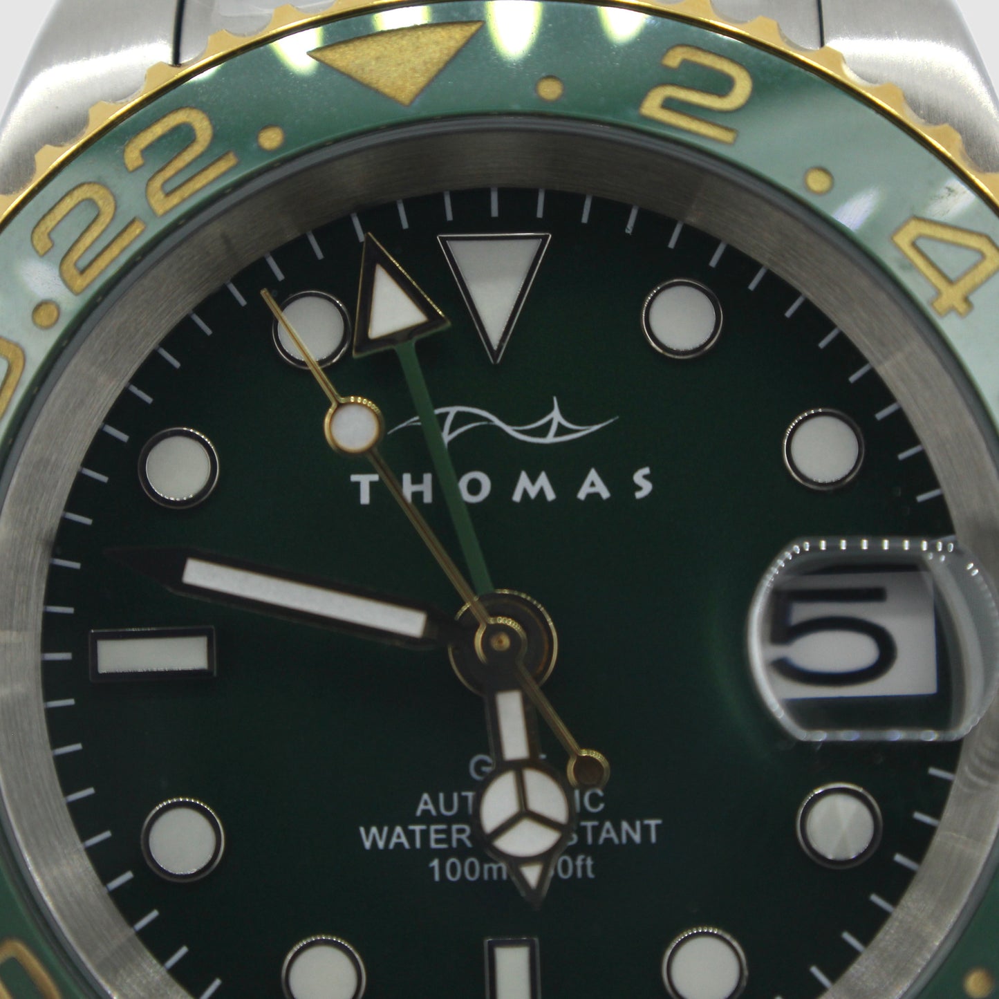 Thomas GMT Diver 40mm Royal Green