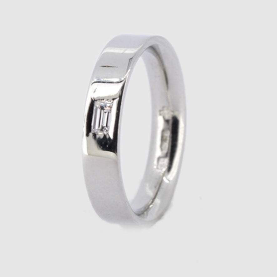 Platinum Diamond Wedding Band