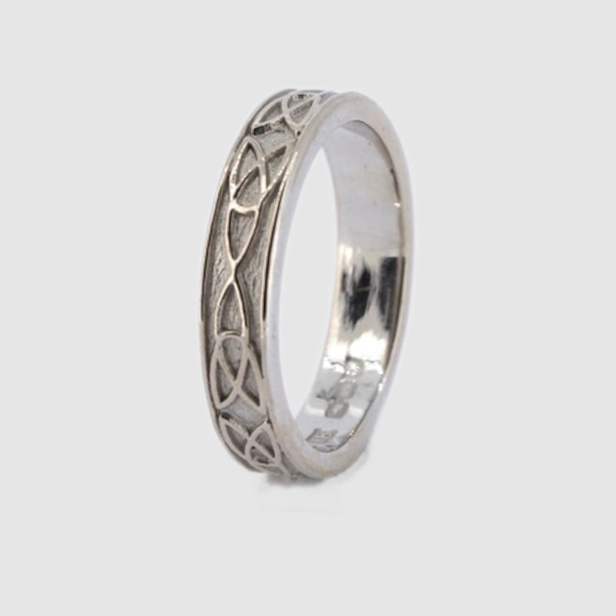 18ct White Gold Celtic Ring