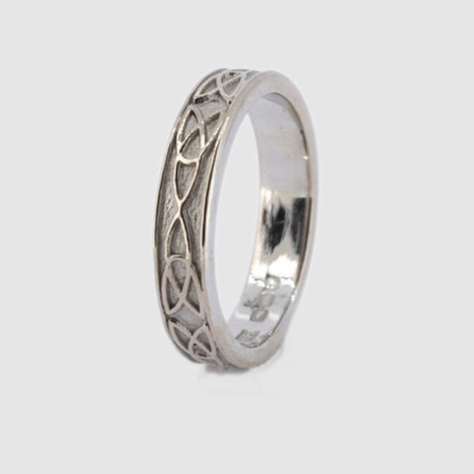 18ct White Gold Celtic Ring