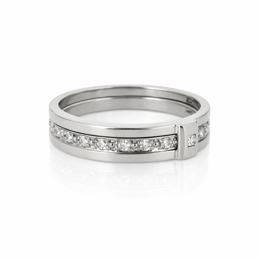 Unity Diamond Engagement and Wedding Rings