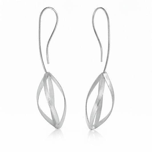 Seed Pod Long Drop Earrings