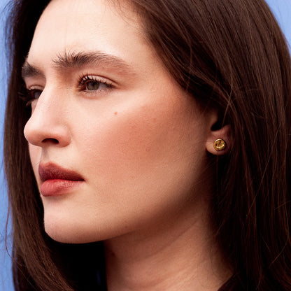 Dimple Pebble Studs