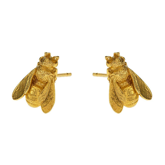 Gold Large Honey Bee Studs