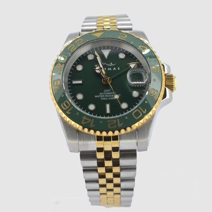 Thomas GMT Diver 40mm Royal Green