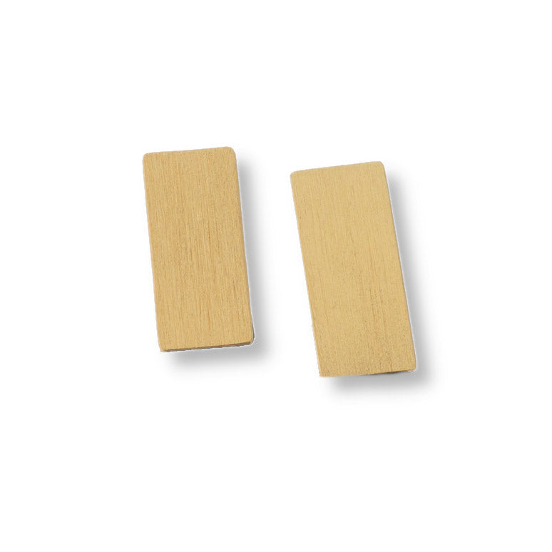 Silver Gold Vermeil Organic Geometry Studs