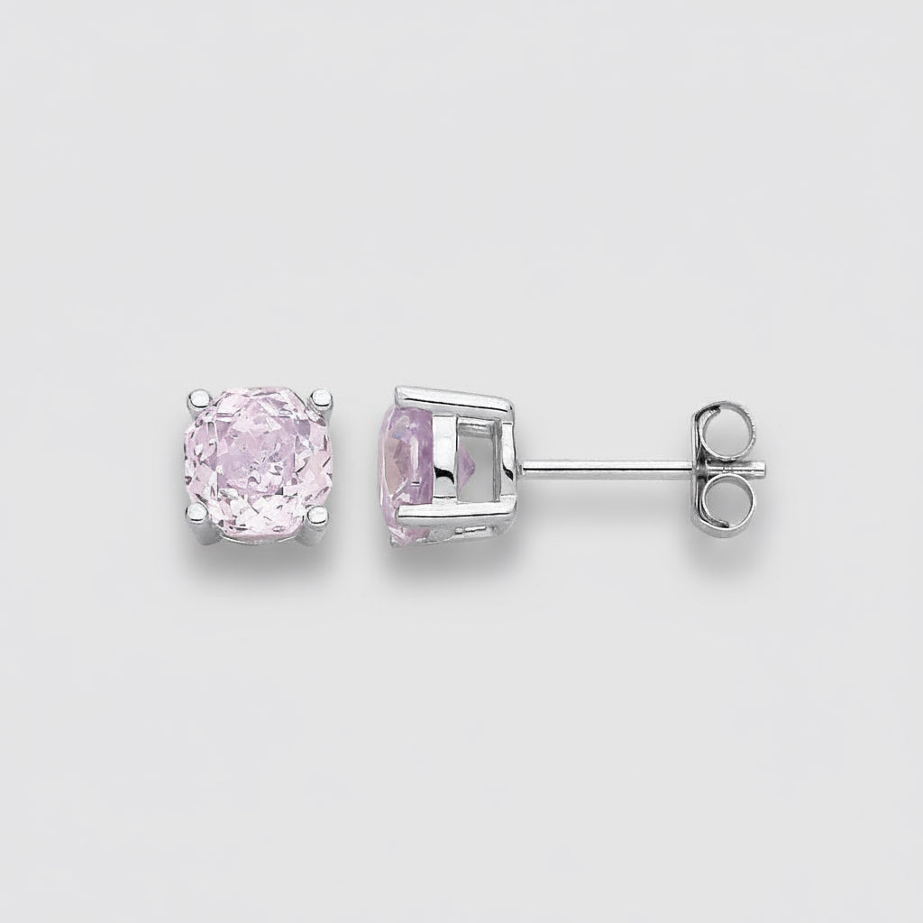 Rose Cut CZ Studs
