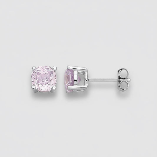 Rose Cut CZ Studs