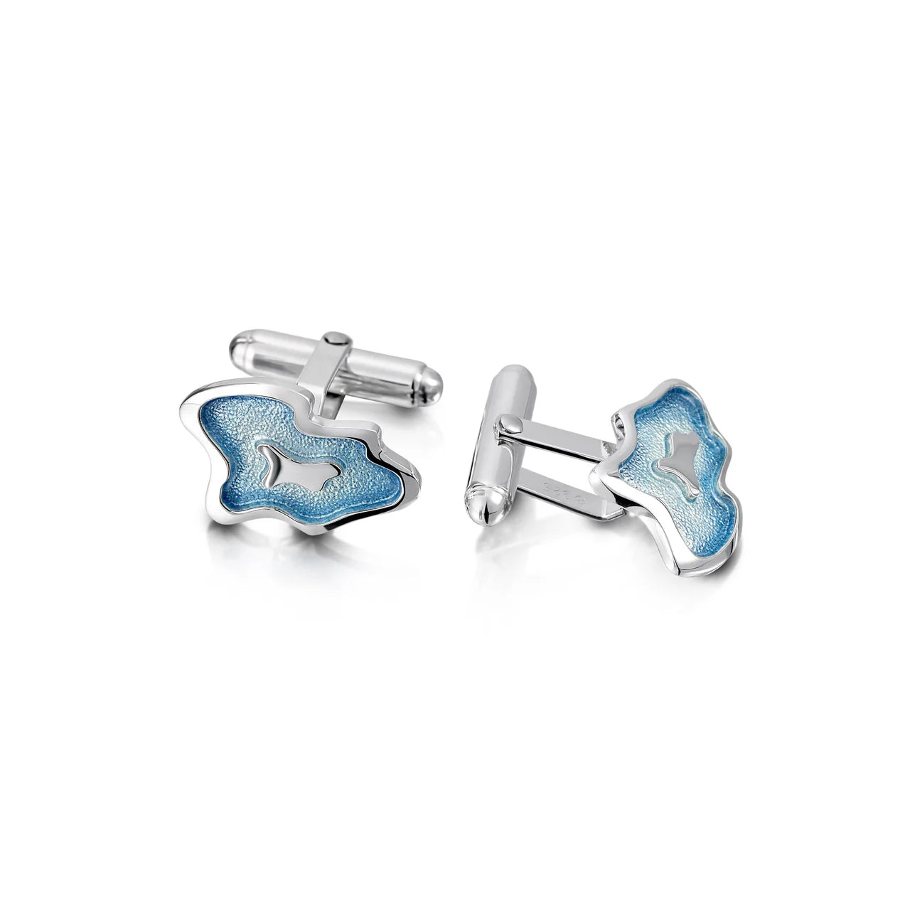 Rock Pool Enamel Cufflinks