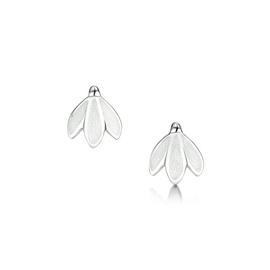 Snowdrop Petite Sterling Silver Stud Earrings