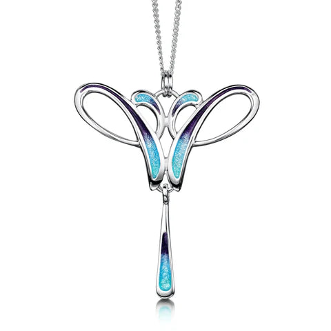 Scapa Flow Enamel Dress Pendant in Sterling Silver