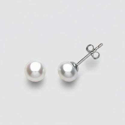 6mm Shell Pearl Earrings