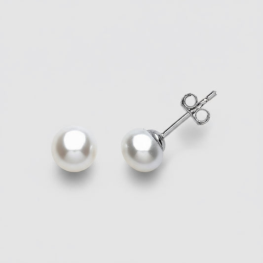6mm Shell Pearl Earrings