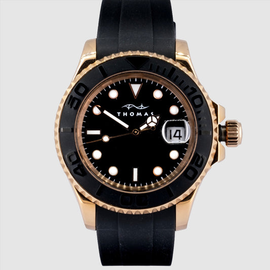 Thomas Diver 41mm Automatic Watch Black