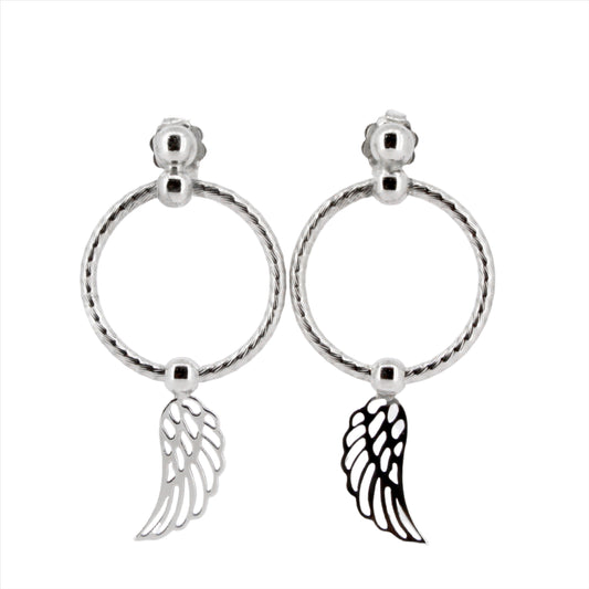 Silver Angel Wing Drops