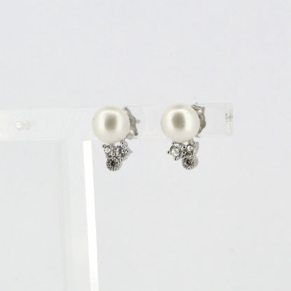 Pearl and CZ Studs