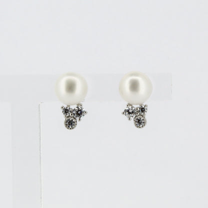 Pearl and CZ Studs