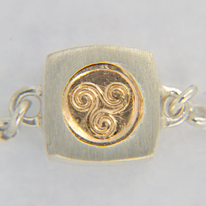 Silver and Gold Celtic Bracelet