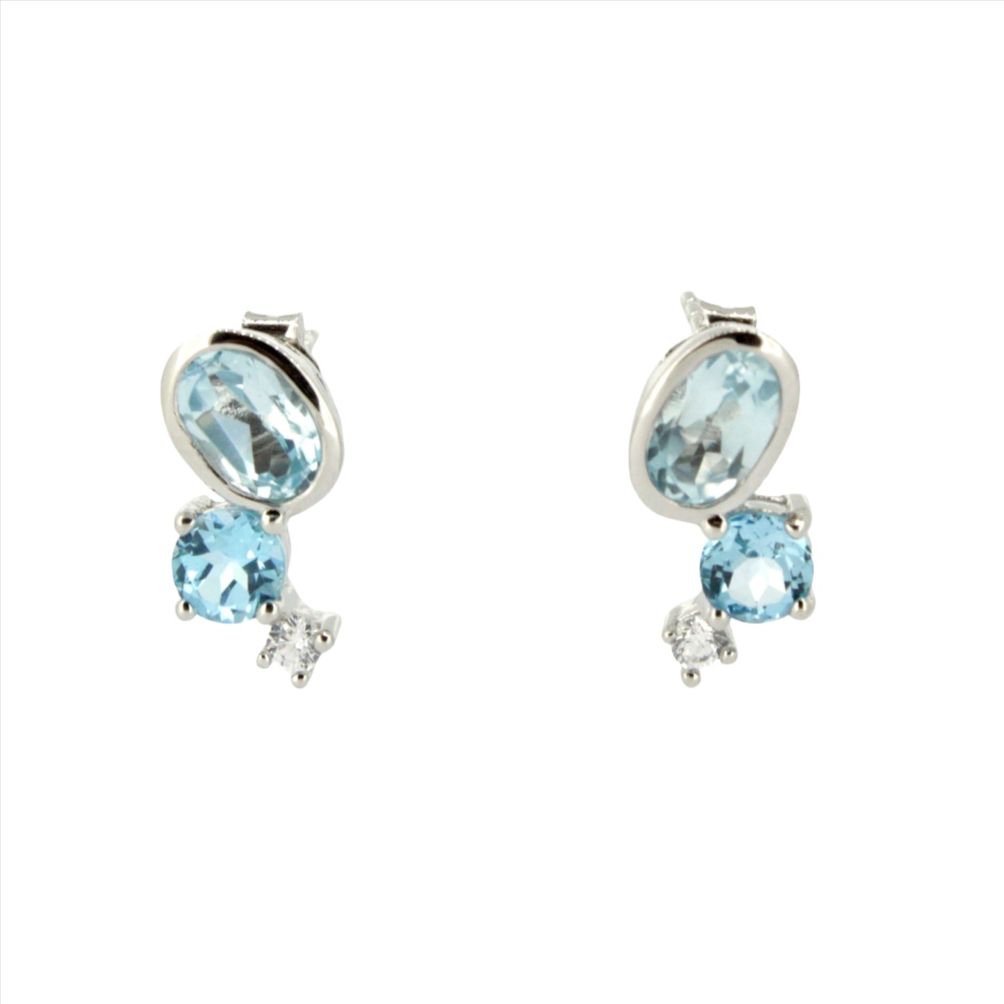 Blue Topaz Earrings