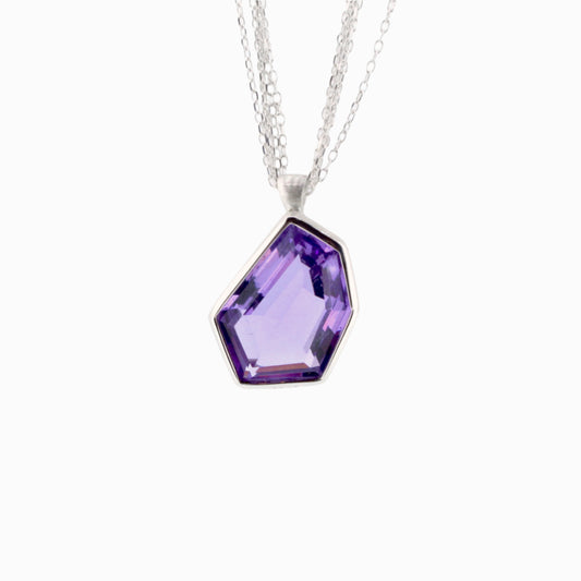 Silver Amethyst Necklace