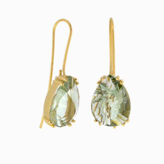 Green Amethyst Earrings